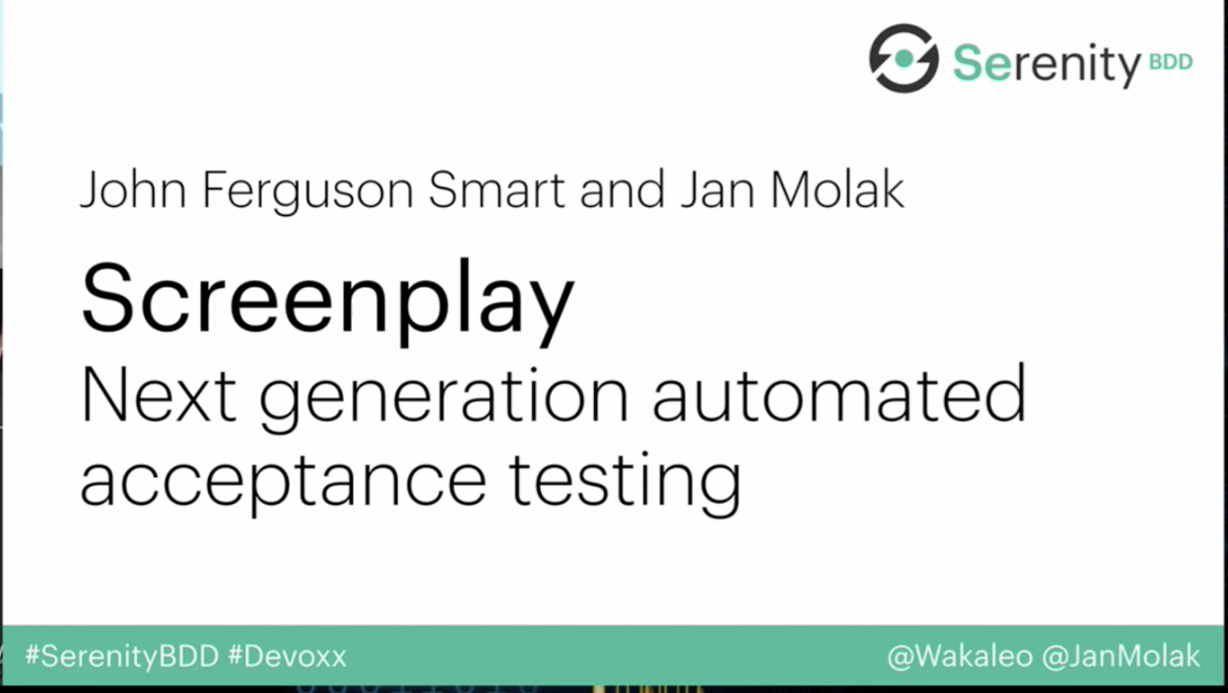 ScreenPlay: the next stage in automated acceptance testing